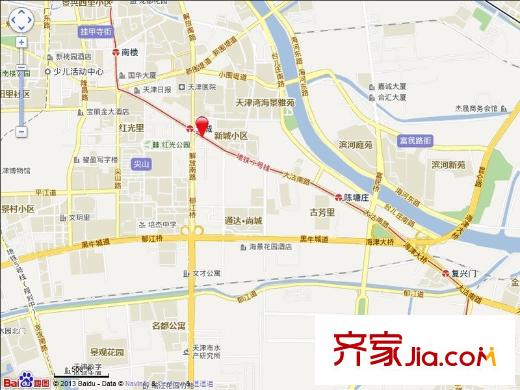 新城大廈交通圖