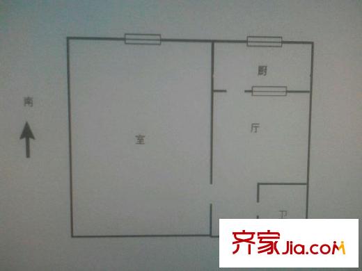 溪波里 1室 戶型圖