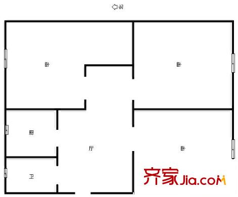 溪波里戶型圖戶型圖 3室1廳1衛(wèi)1廚