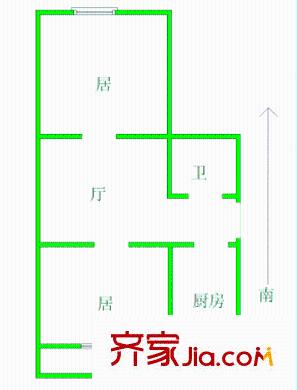 云龍里戶型圖戶型圖 2室1廳1衛(wèi)1廚
