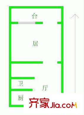 義江里戶型圖戶型圖 1室1廳1衛(wèi)1廚