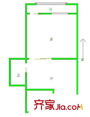 義江里戶型圖戶型圖 1室1廳1衛(wèi)1廚