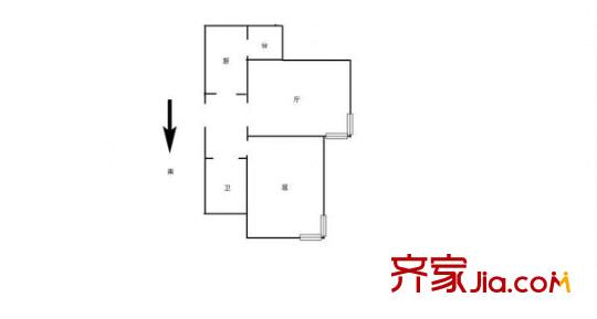 義江里 1室 戶型圖