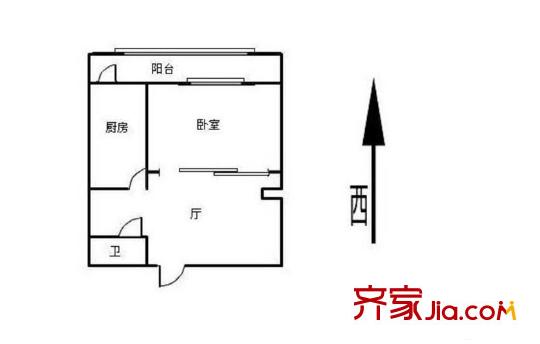 金兆園戶型圖戶型圖 1室1廳1衛(wèi)1廚