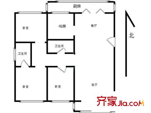 萬(wàn)維花園 3室 戶型圖