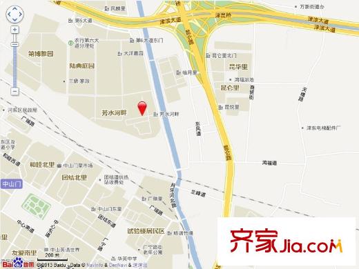 芳水河畔交通圖