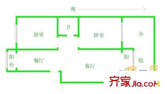 海天馨苑德信園戶型圖戶型圖 2室2廳2衛(wèi)2廚