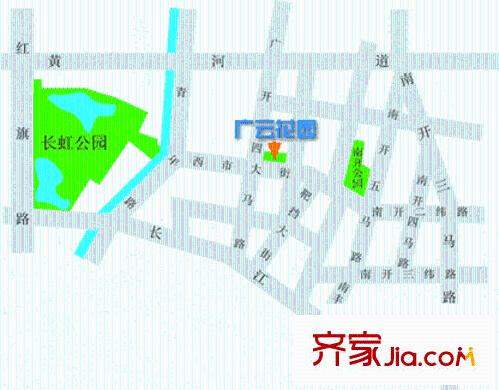 廣云花園交通圖