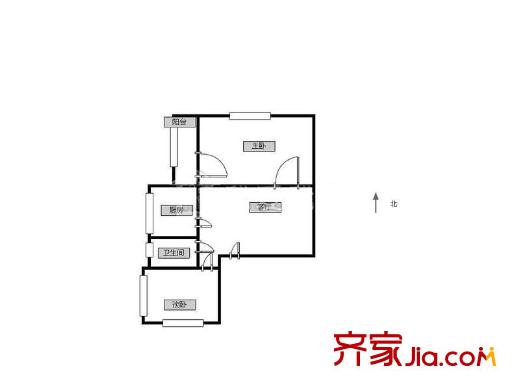 光湖里 2室 戶型圖