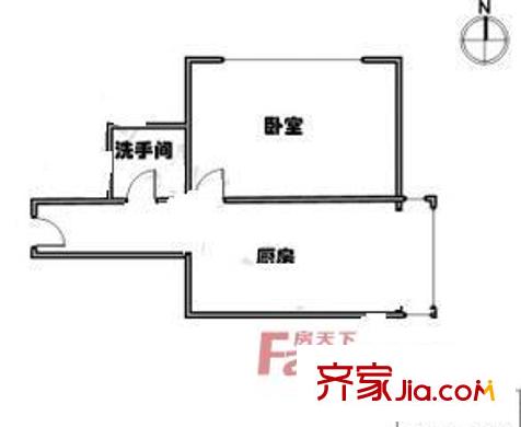 光湖里戶型圖戶型圖 1室1廳1衛(wèi)1廚