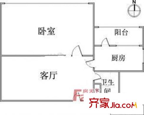 光湖里戶型圖戶型圖 1室1廳1衛(wèi)1廚