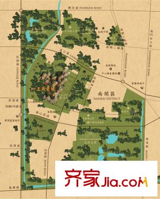 融創(chuàng)王府壹平方米區(qū)位圖