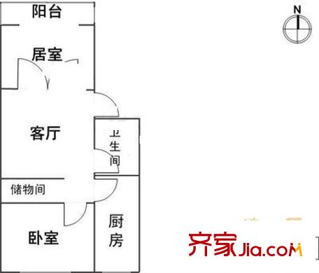 金潭花園戶(hù)型圖戶(hù)型圖 2室1廳1衛(wèi)1廚