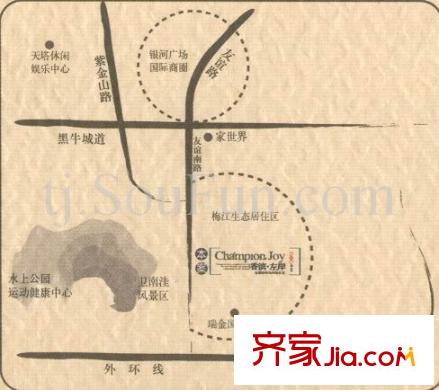 香檳左岸交通圖