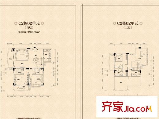 流溪半岛C2栋复式02栋单元 4室2厅3卫1厨