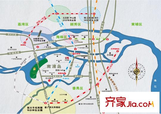 锦绣半岛交通图