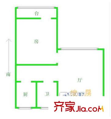 龍都南園戶型圖戶型圖 1室