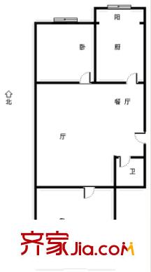 四化里戶型圖戶型圖 2室1廳1衛(wèi)1廚