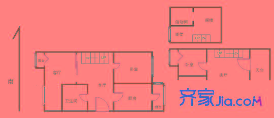 水西園 3室 戶型圖