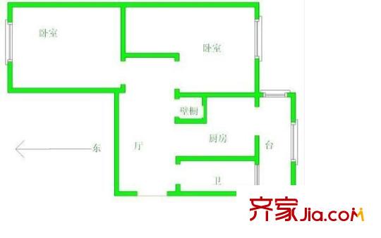 江勝天鵝湖戶型圖戶型圖 2室3廳3衛(wèi)1廚