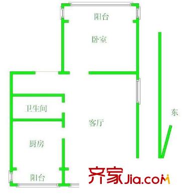 五一陽(yáng)光尊園戶型圖戶型圖 1室1廳1衛(wèi)1廚
