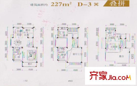 迪亚春天叠拼D-3 4室2厅3卫