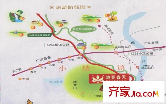 迪亚春天交通图