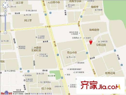 玉峰花園交通圖