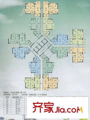 龙归城J-1B栋二层平层图