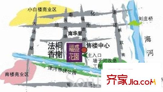 福盛花園交通圖