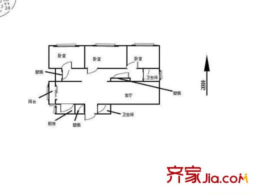 碧華里戶型圖戶型圖 3室2廳2衛(wèi)1廚