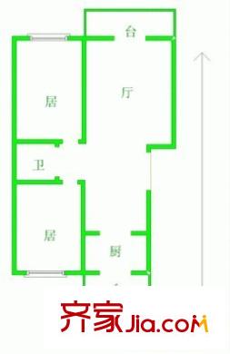 凱立花園戶型圖戶型圖 2室