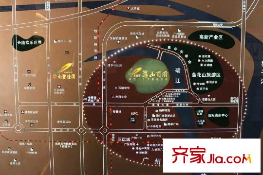 莲花山碧桂园区位图