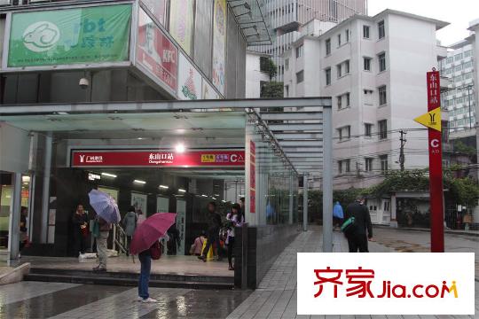农林华府距离项目500米的东山口地铁站