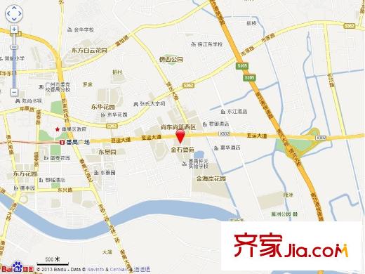 金海岸花园・聚湖区位图