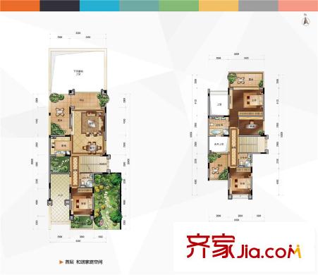 合景誉山国际ihouse双拼B1-B3op-04 3室2厅1卫