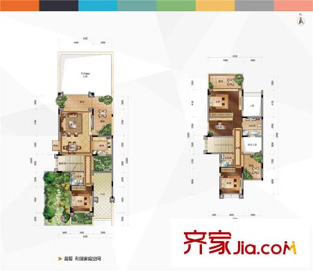 合景誉山国际ihouse双拼B1-B3op-02 3室2厅1卫