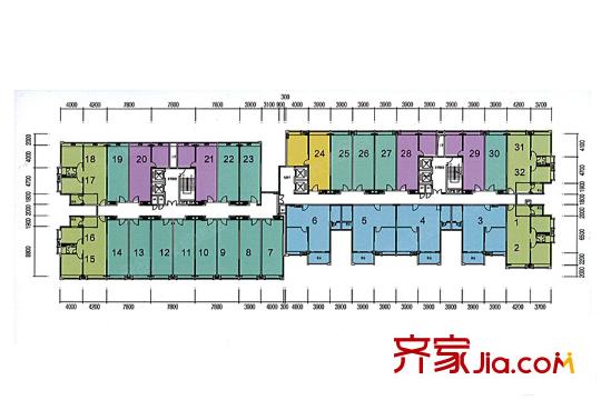 敏捷伊顿公馆3栋 户型图