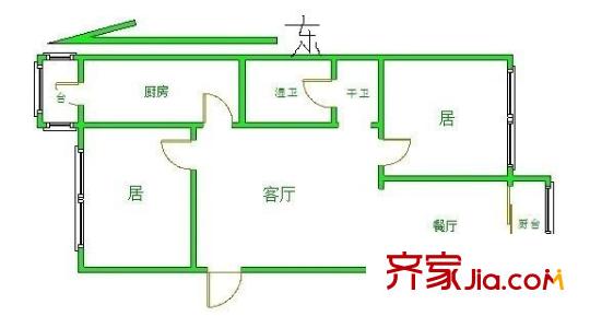 風(fēng)貌里 2室 戶型圖