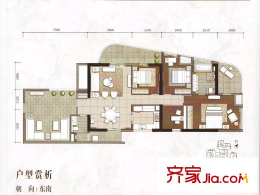 文德先生住宅01单元 4室2厅2卫1厨
