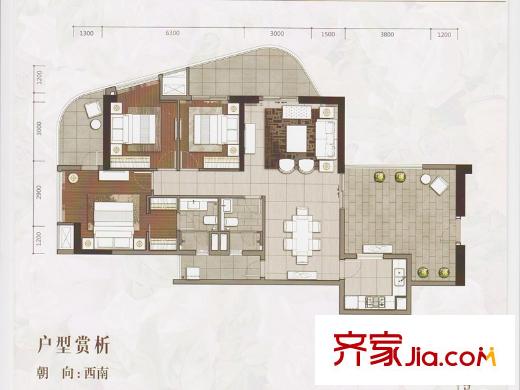 文德先生住宅04单元 3室2厅2卫1厨