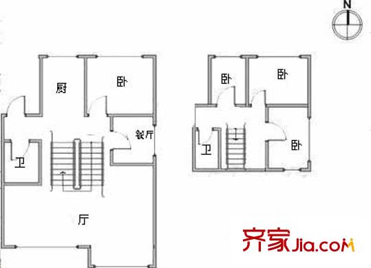 金廈里戶型圖戶型圖 4室2廳2衛(wèi)1廚
