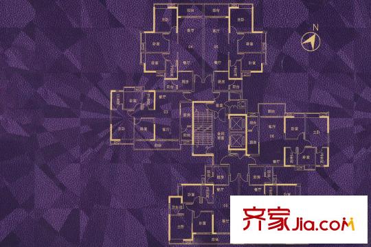 越秀星汇金沙8栋平层图