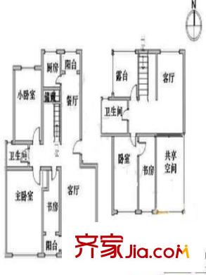 凱立天香家園戶型圖戶型圖 4室2廳3衛(wèi)1廚