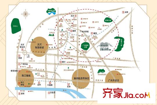 中海原山别墅交通图