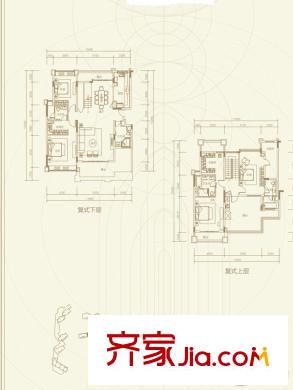 广州华发・四季3栋2单元702复式户型 4室2厅4卫1厨