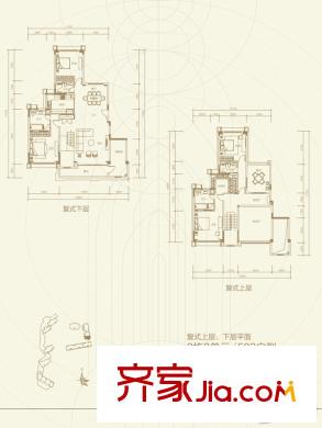广州华发・四季2栋2单元502复式户型 5室2厅4卫1厨