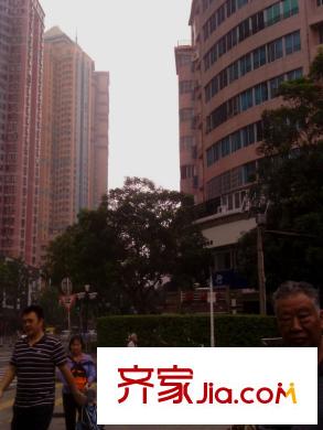 海珠半岛花园三期距离楼盘40米处