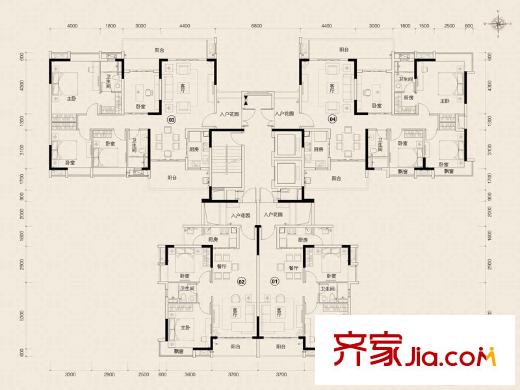 广州科城山庄峻森园户型图,装修效果图,实景图,交通图,配套图片-齐家