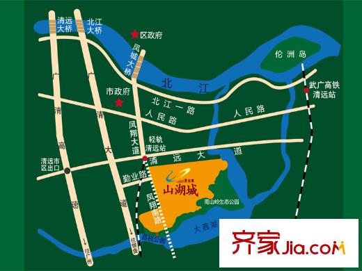 碧桂園?輕軌悅城交通區(qū)位圖